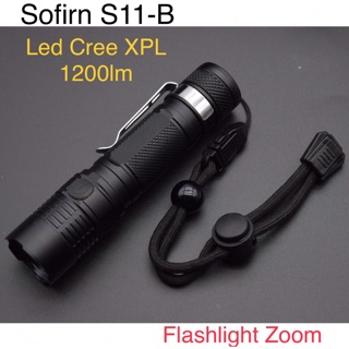Đèn Pin Mini Zoom Sofirn S11 B Led Cree XPL 1200 Lumen Đa Năng Tiện Dụng 5 chế độ sáng cổng sạc usb chống thấm nước