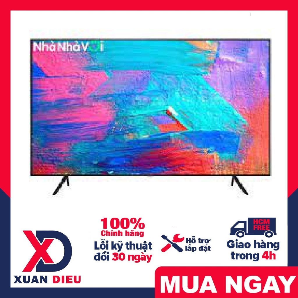 Smart Tivi Samsung 4K 75 inch UA75AU7700 giao hàng miễn phí HCM