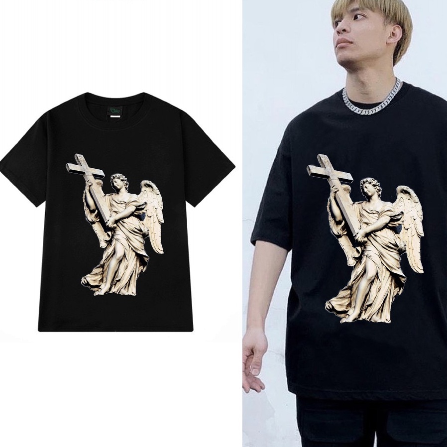 Áo thun tay lỡ G1SHOP Unisex form rộng vải 100% coton co dãn 4 chiều, phong cách Local Brand - Thiên Thành Thánh Giá