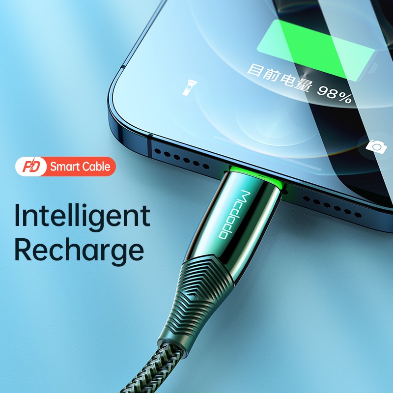 Cáp chuyển dữ liệu Mcdodo CA-856 20W Type-C sang L PD USB C tự động ngắt kết nối
