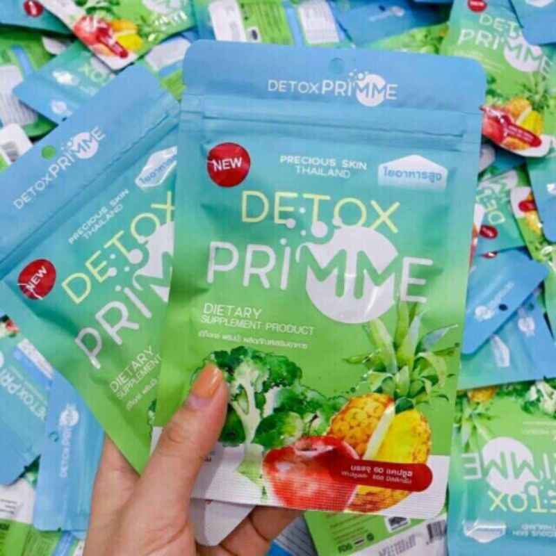  Viên uống khử mỡ giảm cân rau xanh Detox Primme date mới - 60 viên