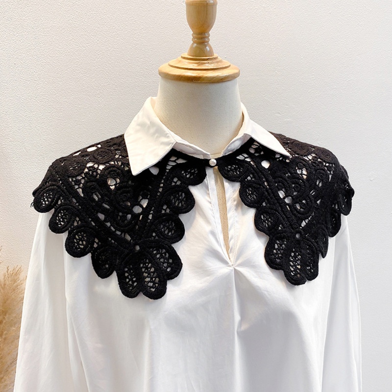 Cổ áo sơ mi giả bằng cotton phối ren đính ngọc trai nhiều màu thời trang mùa hè cho nữ
 | BigBuy360 - bigbuy360.vn