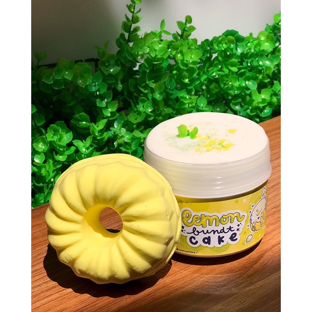 LEMON BUNDT CAKE bánh chanh -diy clay slime