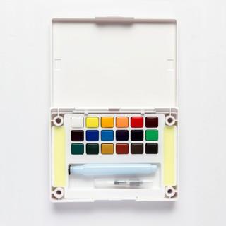 Bộ Kit 18 Màu Nước Sakura Koi Water Color, Kèm Cọ Nước Dài