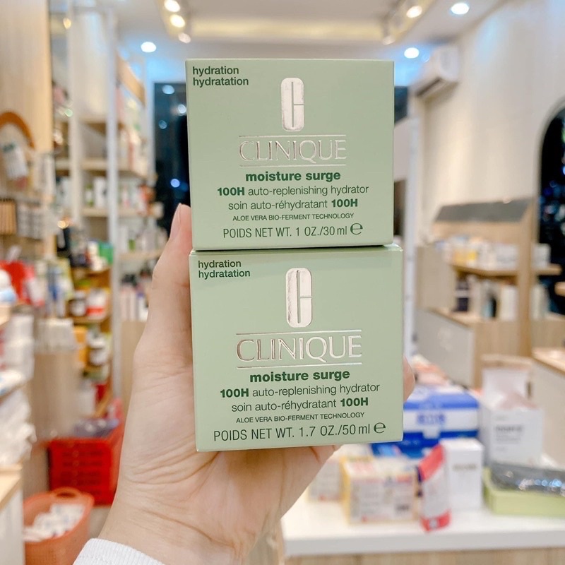 Gel Dưỡng Ẩm Cung Cấp Nước &amp; Tạo Độ Ẩm 100h/72h Clinique Moisture Surge 100-Hour Auto-Replenishing Hydrator.