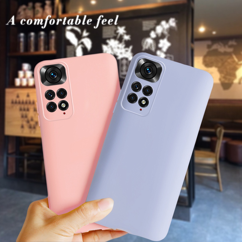 Ốp Điện Thoại TPU Silicone Mềm Màu Trơn Cho Xiaomi Readmi Note 11 Redmi Note11 2022 6.43"