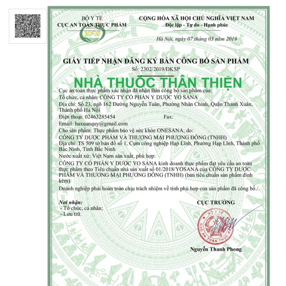 Viên ngậm nhiệt miệng ONESANA – Giảm đau nhiệt miệng, giúp thanh nhiệt, giảm nóng trong (20 viên)