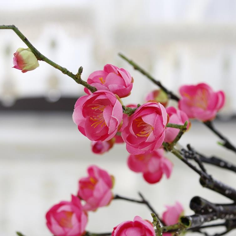 Cành Hoa Đào Giả Đẹp Trang Trí, Decor Phòng Khách, Nhà Hàng, Quán Coffee
