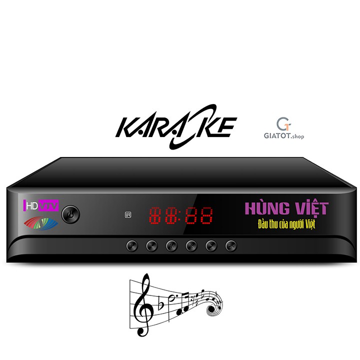 [Mã 159ELSALE hoàn 7% xu đơn 300K] Đầu thu Kỹ thuật số DVB-T2 Hùng Việt HD-789s Karaoke kèm Danh sách bài hát