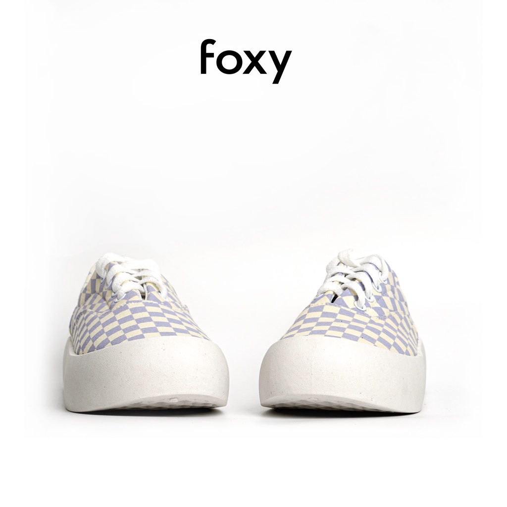 Giày Vải Nữ FOXY Hoạ Tiết Kẻ Caro Đế Bánh Mì Phong Cách Ulzzang - FOX034 | BigBuy360 - bigbuy360.vn