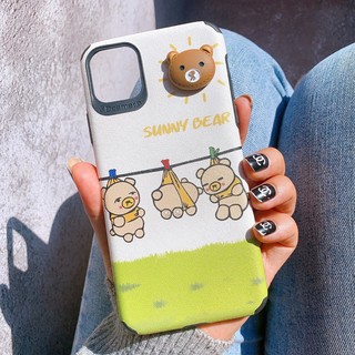 Ốp Lưng IPHONE -ANDROID Da IMD Hình Nổi Bear x Rabbit