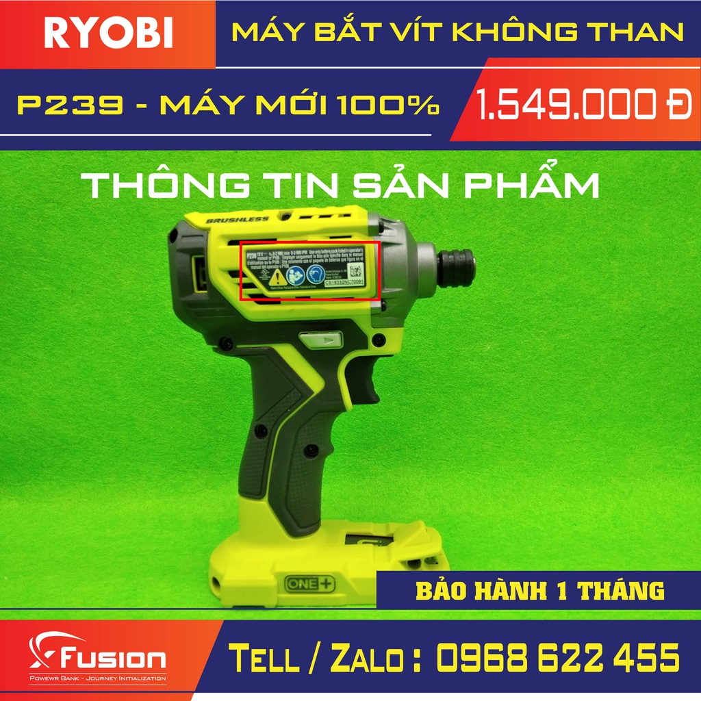 Bộ máy bắt vít Ryobi