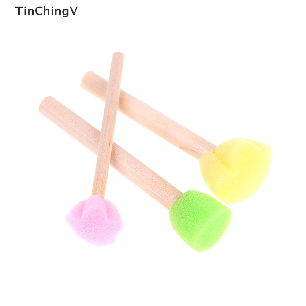 Bộ 5 Cọ Xốp In Hoa Đồ Chơi Cho Trẻ Em