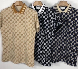 Áo polo tay ngắn thêu họa tiết thời trang cho nam