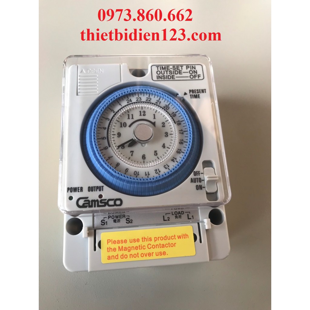 Công tắc hẹn giờ thời gian thực 24h - công tắc hẹn giờ TB35N  Camso