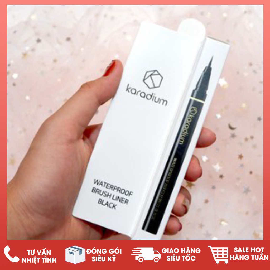 Bút Kẻ Mắt Nước Karadium Waterproof Brush Liner Black