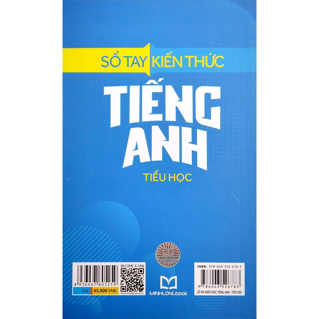 Sách : Sổ Tay Kiến Thức Tiếng Anh Tiểu Học