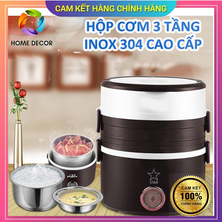 [CHÍNH HÃNG] Hộp cơm cắm điện 3 tầng START, Hộp cơm văn phòng 3 tầng | BigBuy360 - bigbuy360.vn
