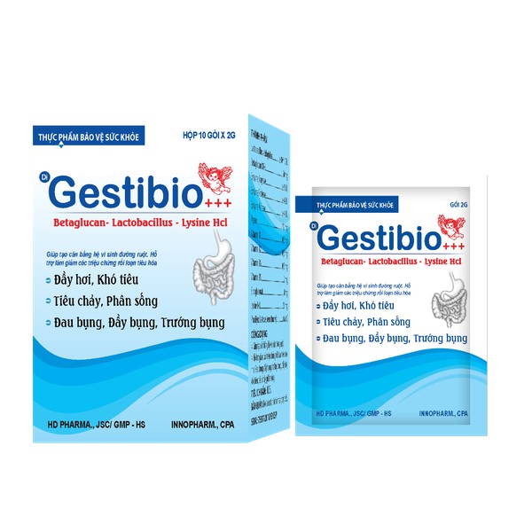 Gestibo +++ - Tiêu Hóa Tốt, Giúp Ăn Ngon hộp 10 gói