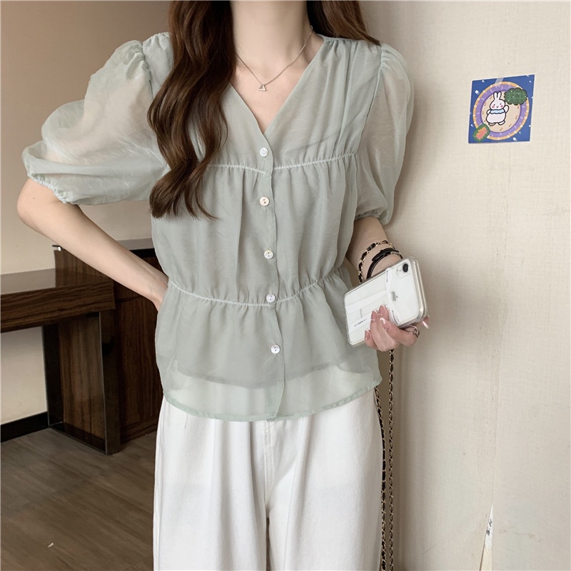 CZ4410 Áo ngắn tay nữ hè hàng nhập