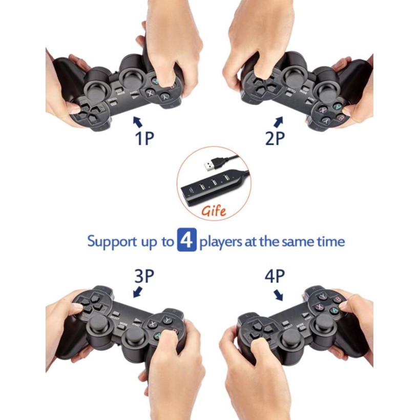 Chơi Game&amp;Xem PhimMáy Chơi Game Super Console X Pro 4K HD Retro dành cho PSP / PS1 / DC / N64-Kèm 2 Tay Game Không Dây