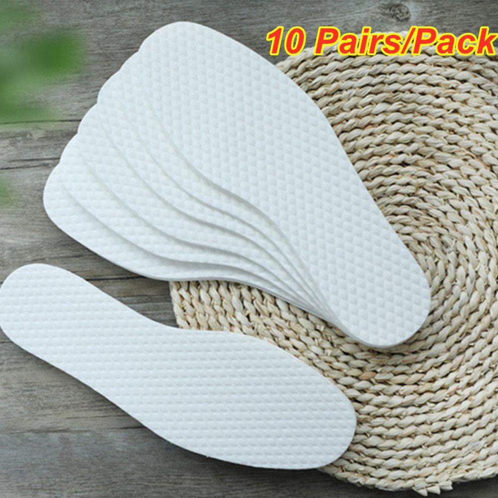 Set 10 Cặp Đế Lót Giày Mềm Mại Dùng Một Lần Cho Nam Nữ