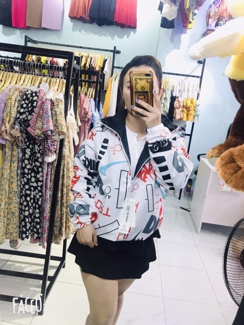 Áo dù in 3D 2 lớp