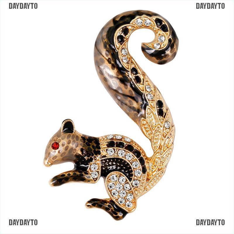 Ghim Cài Áo Hình Chú Sóc Hoạt Hình Dễ Thương