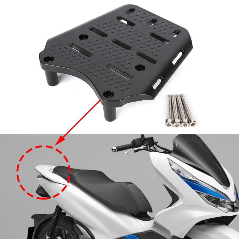 Giá đỡ hành lý bằng hợp kim nhôm cho xe máy Honda PCX 125 150 2014-2019 đèn cảm ứng