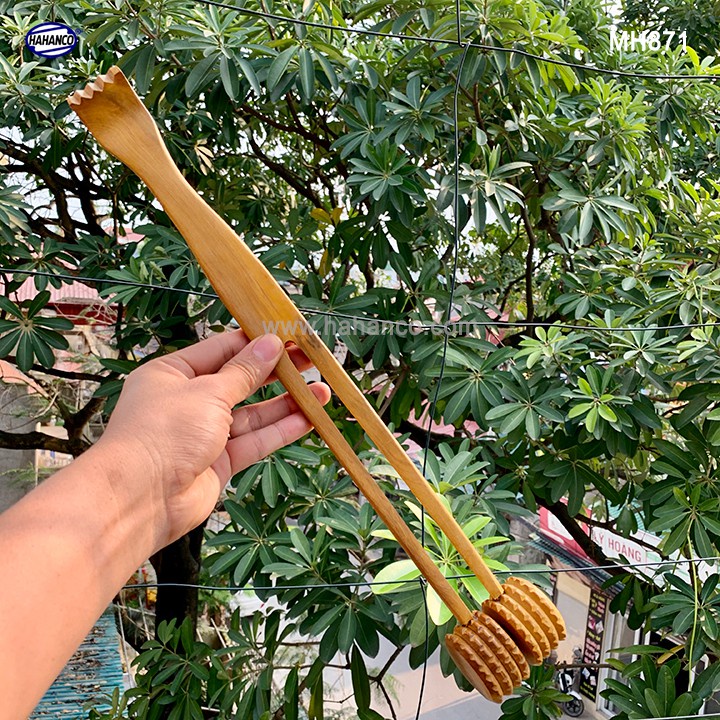 Cây đập & gãi lưng đầu tròn bằng gỗ thơm - Để Phòng & Trị Bệnh - dụng cụ không thể thiếu cho mọi người