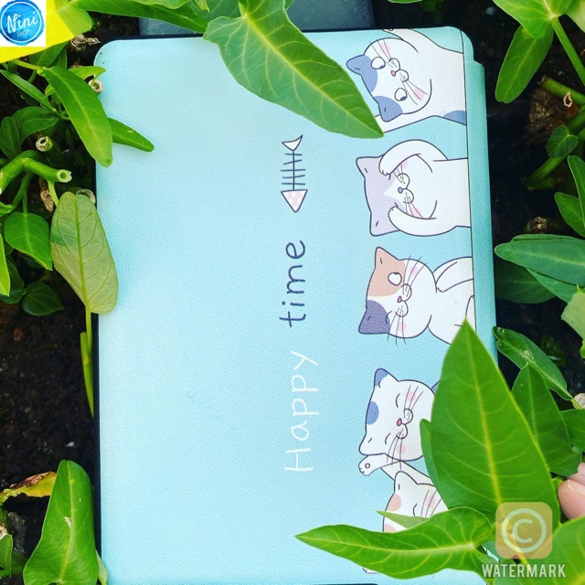Cover ốp lưng dẻo hình chú mèo xinh xắn cho kindle paperwhite 3 và 4,5; kindle basic 2019