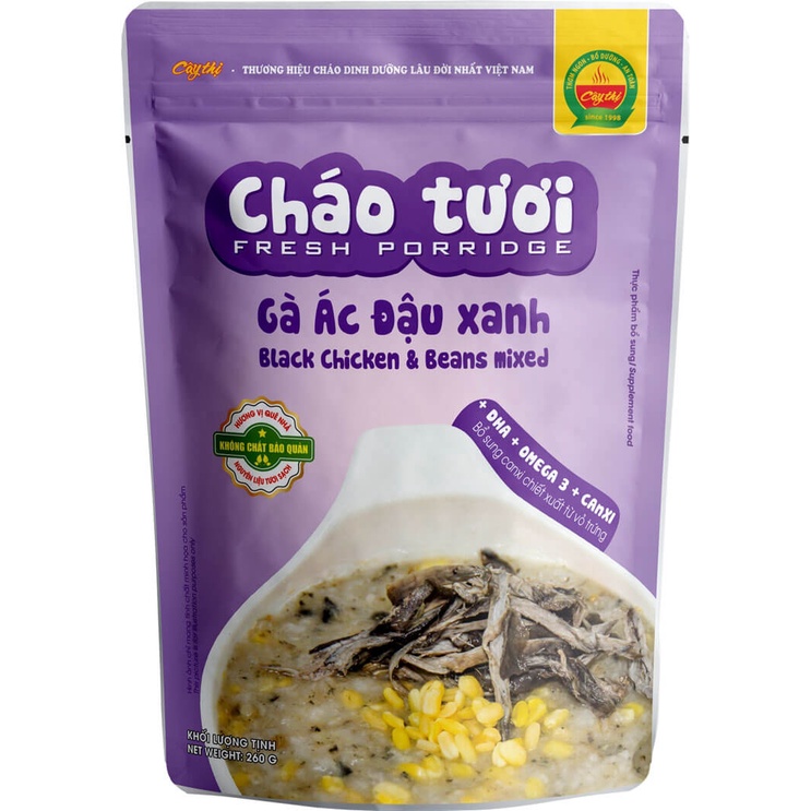 Cháo tươi cây thị đủ vị