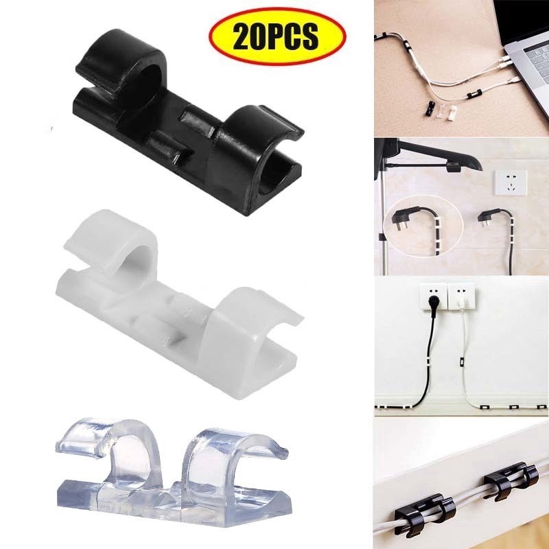 Set 20 Kẹp Giữ Dây Cáp Gọn Gàng Tiện Lợi