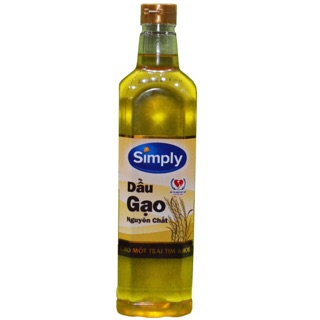 Dầu gạo lứt Simply 1l combo 3 chai
