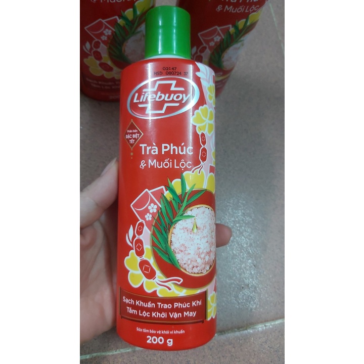 Sữa tắm Lifebuoy trà phúc muối lộc 200gr