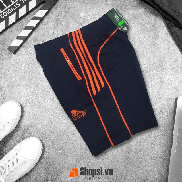 Quần Short Nam - Quần Đùi Thể Thao Phối Viền - Hàng VNXK