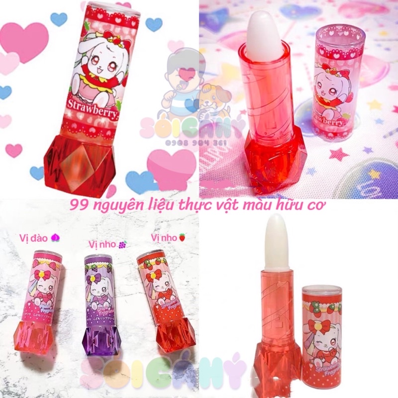 💄Son dưỡng môi Dariya Hữu Cơ💄Nhật Bản Cho bé 3tuổi+ Sói Cá Hý