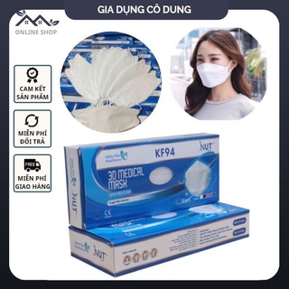 Khẩu Trang Kháng Khuẩn 3D Kf94 Nut_Có Sẵn Màu Trắng, Màu Xanh