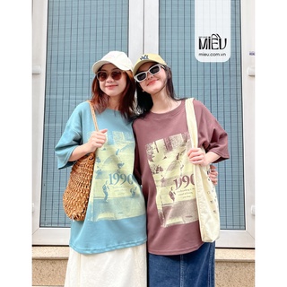 Áo thun couple unisex 1990 trendy thời thượng Miều Est.2013