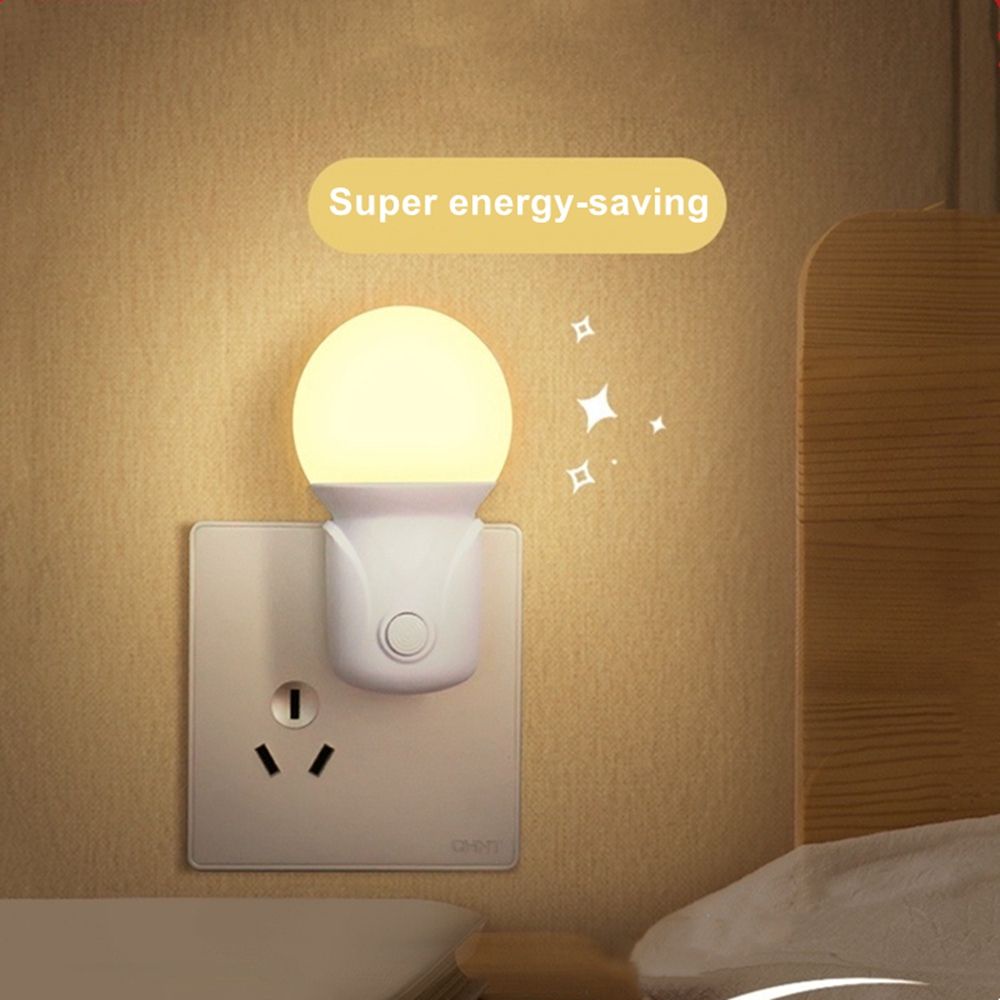 Đèn ngủ bóng LED có công tắc phích cắm EU nhiều màu dành cho phòng ngủ/phòng khách