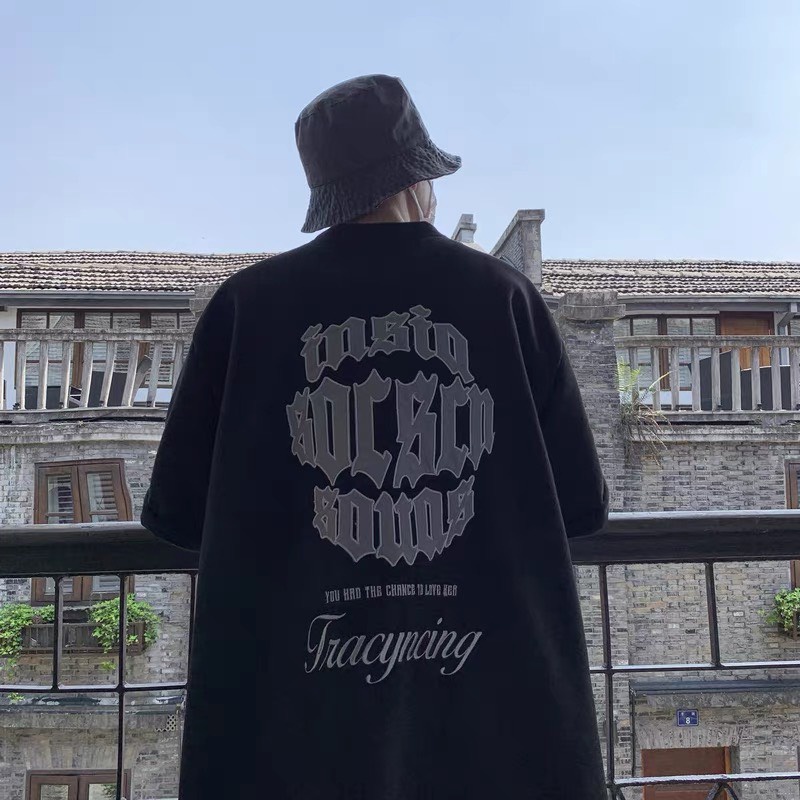 Áo Thun Tay Lỡ Unisex SHAKE Chất Liệu Da Lộn Thêu Chữ Form Rộng - Tuni Store