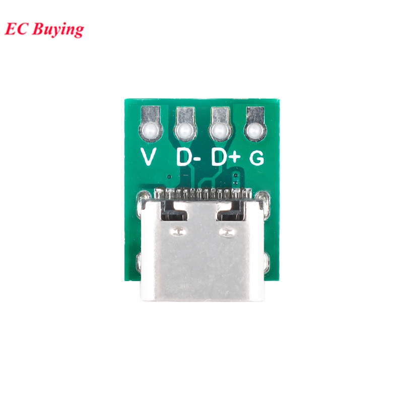 Bộ 5 Bảng Mạch Kết Nối Type-C USB3.1 16 Pin Female Sang 2.54mm Type C