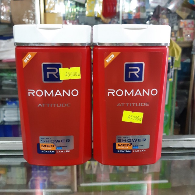 Sữa tắm, dầu gội, tắm gội Romano Atitude 180g-380g