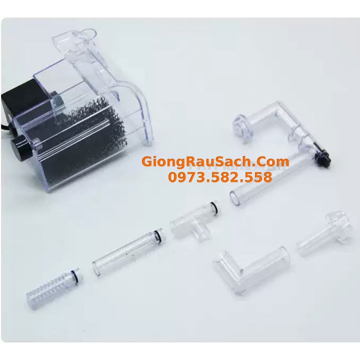 Lọc Thác Mini Hồ Cá Cảnh Tép Cảnh Vừa Lọc Nước Lọc Váng XP 06 Công Suất 3.5W Phù Hợp Bể Dưới 30Cm