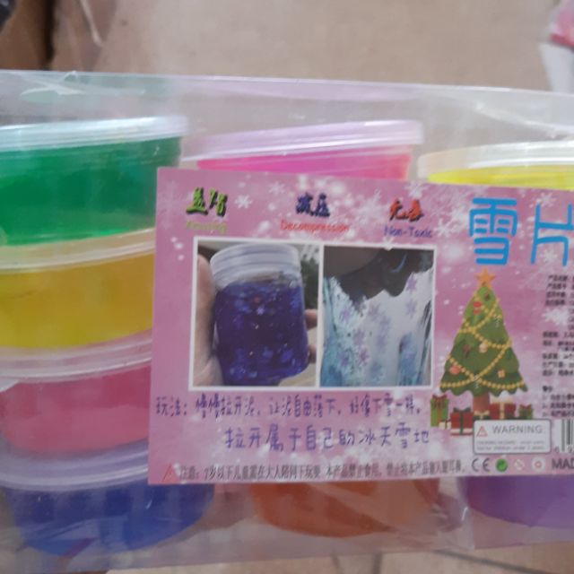 Slime, Slam Nhũ Kim Tuyến Trong Xuốt Xách 12 Hộp