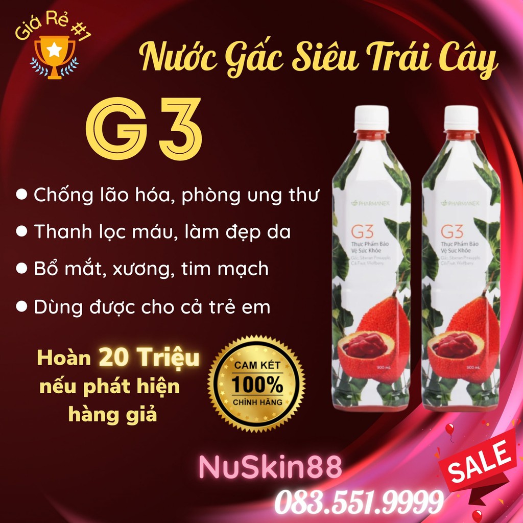 [ CHÍNH HÃNG 100% ] 1 Chai G3 ( mẫu mới 900ml>mẫu cũ 750ml ) | BigBuy360 - bigbuy360.vn