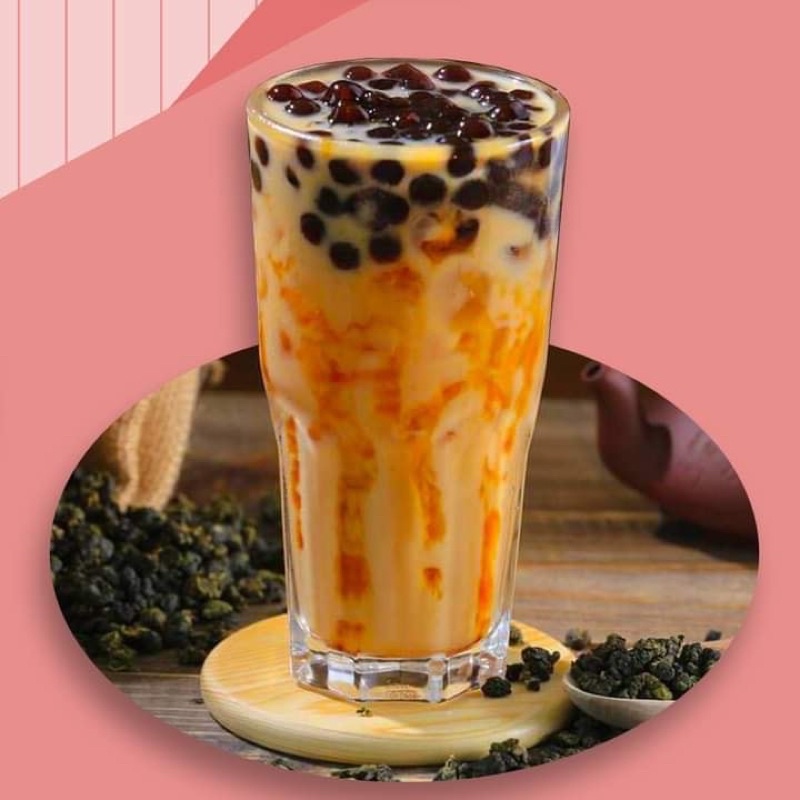 Set pha trà sữa Phúc Long, Thái xanh/đỏ, Đậu biếc, Đường đen - 500g
