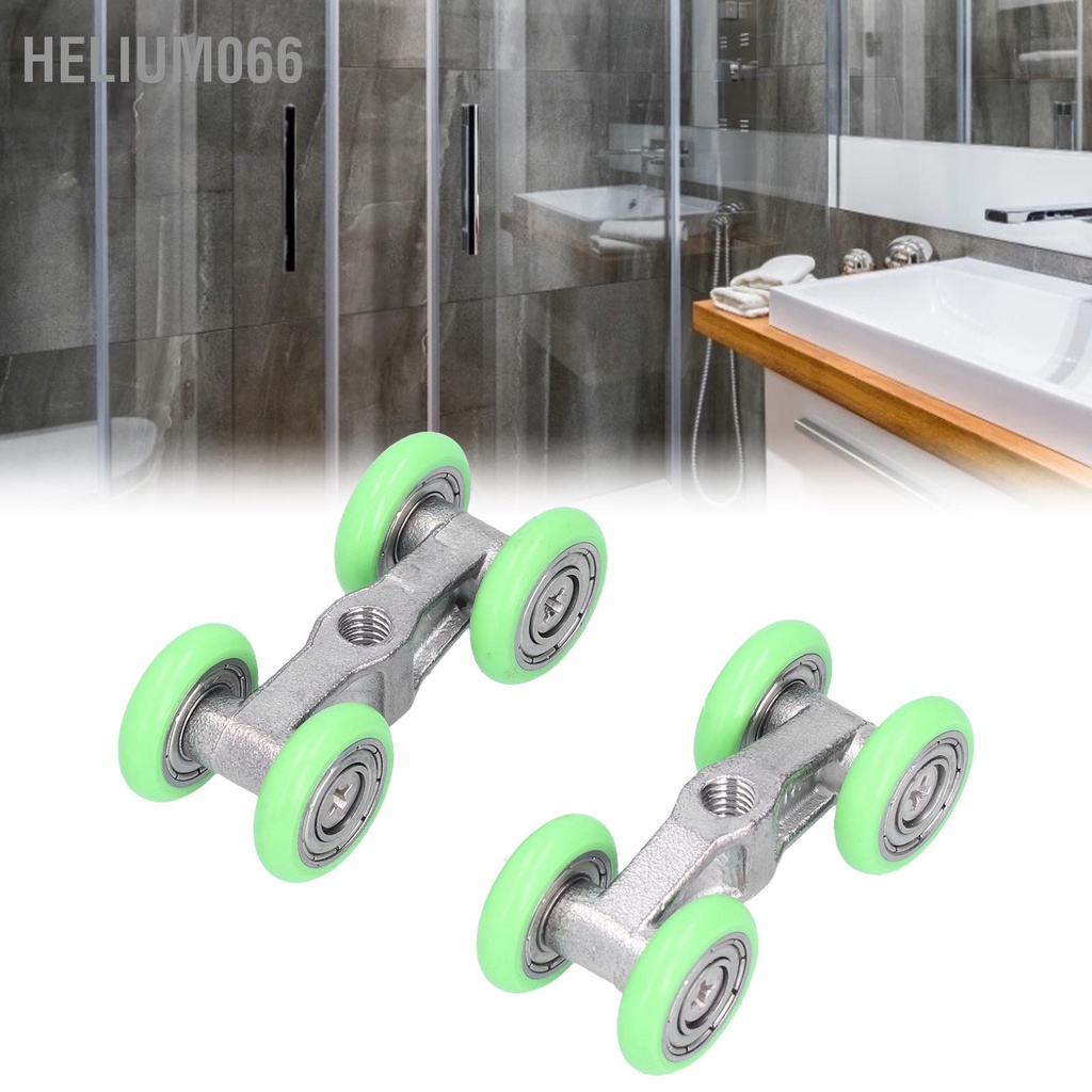 2 cái Con lăn Bánh xe Á hậu Đẩy ‑ Kéo chữ U Helium066