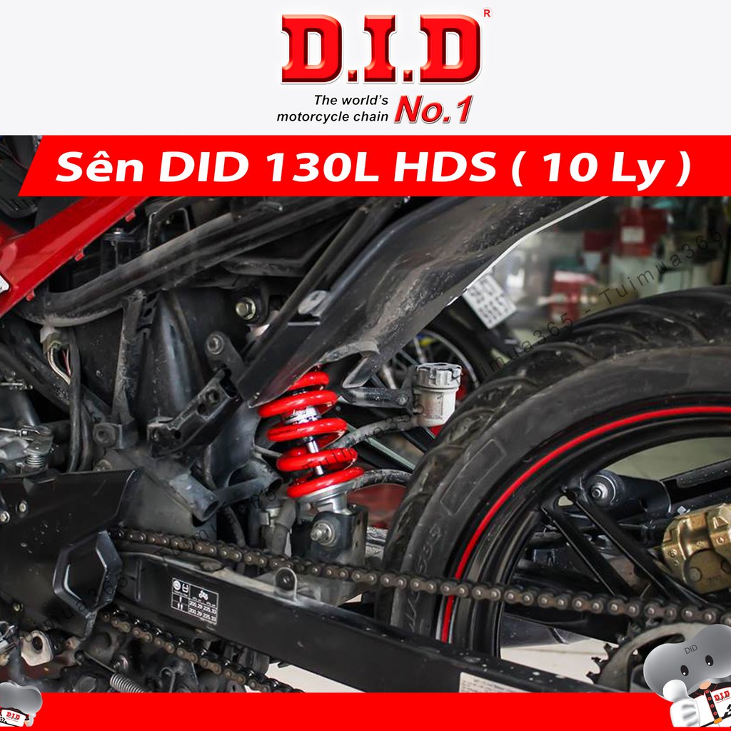 Sên rời 130L DID HDS Sên đen 10Ly Thái Lan