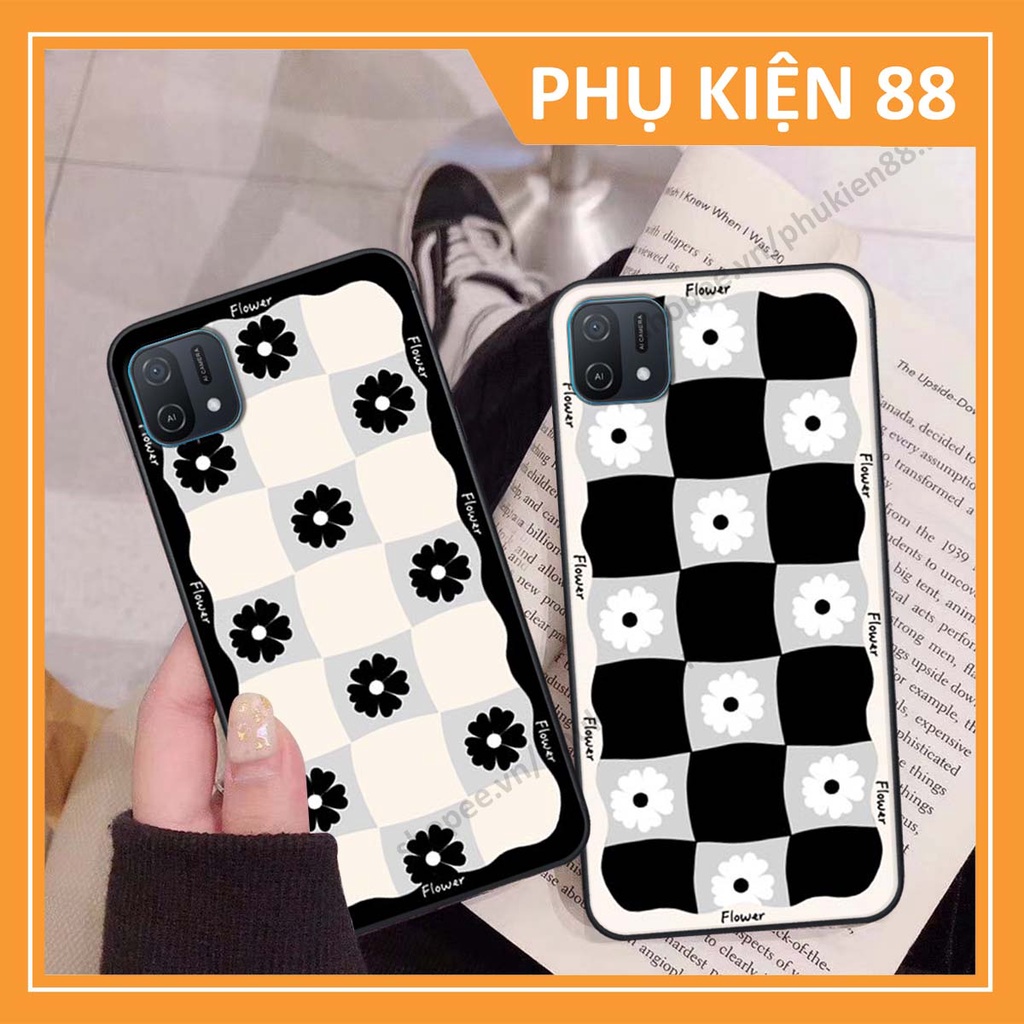 Ốp lưng Oppo A16k ốp điện thoại LineBear, bé tóc xù, hoa siêu đẹp